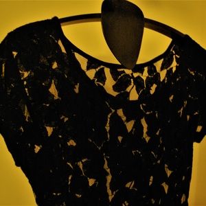 Black Lace Blouse